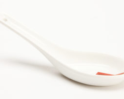 Łyżka do zup biała 14,5 cm