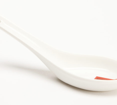 Łyżka do zup biała 14,5 cm