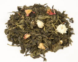 Herbata zielona Sencha z truskawką i lychee premium 100 g