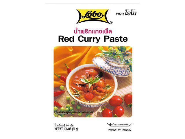 Lobo pâte de curry rouge 400gr