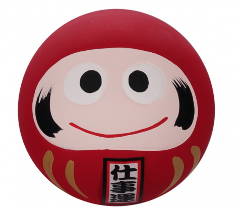 Daruma -figurka czerwona 6,5 cm