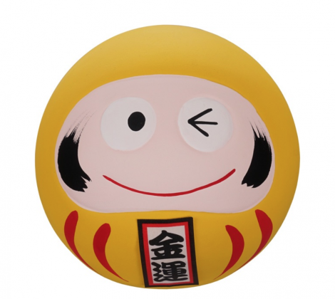 Daruma - figurka żółta 6,5 cm